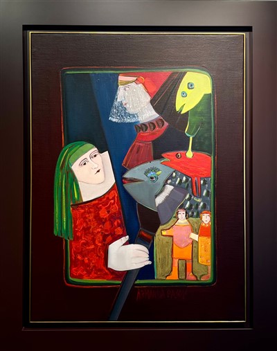 Óleo sobre tela 110x80 cm, Dimensão com moldura 134x107 cm